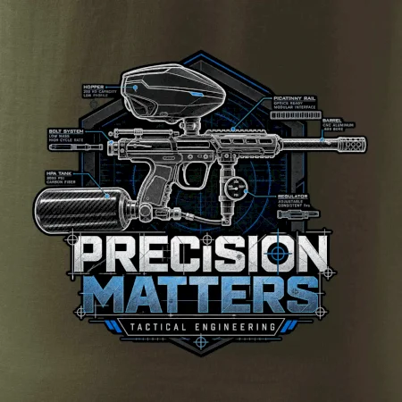 Technický nákres precision matters paintball