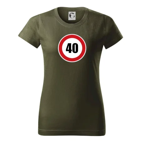 Dopravní značka - omezení rychlosti 40