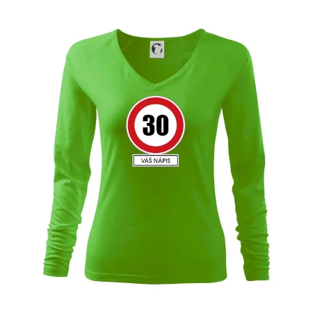 Dopravní značka - rychlost 30 - váš nápis