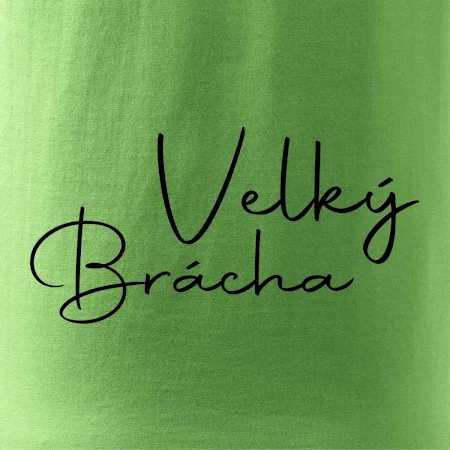 Velký brácha - nápis na zádech