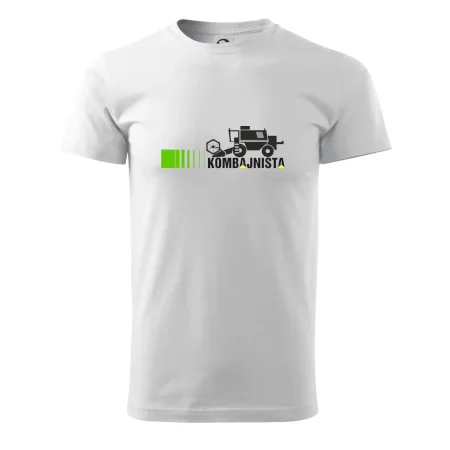 Kombajnista zelená a žlutá