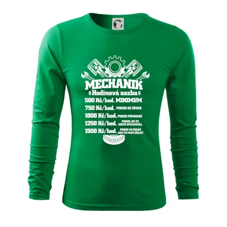 Mechanik - hodinová sazba