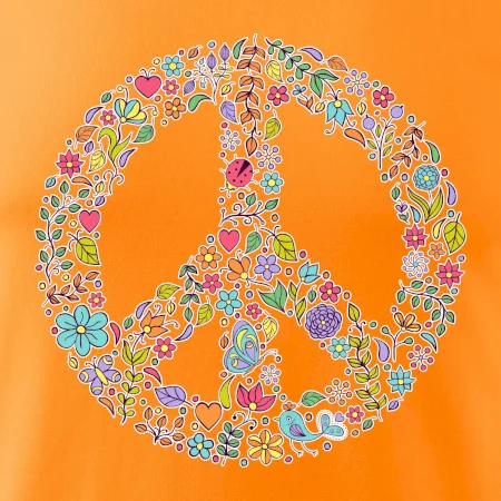 Peace symbol lístečky
