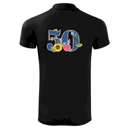 Květinové číslo kreslené - 50