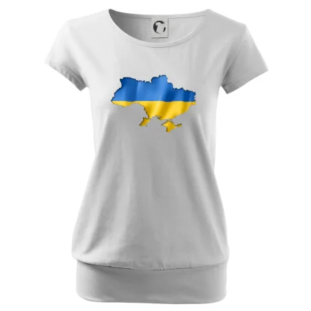 Ukrajina vlajka mapa