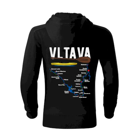 Mapa řeky Vltavy
