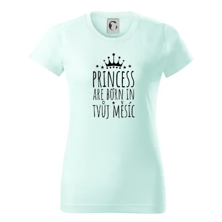 Princesses are born in (vlastní nápis měsíc narození)