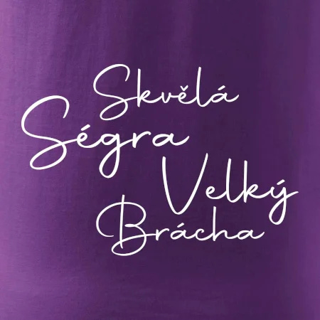 Velký brácha - nápis na zádech