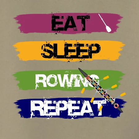 Eat sleep rowing repeat barevné