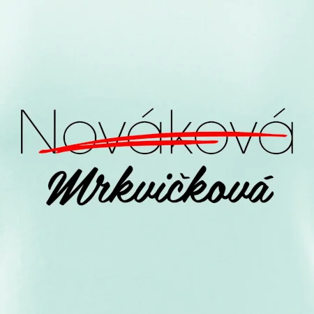 Svatební triko - změna příjmení