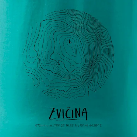 Zvičina - vrstevnice v kruhu