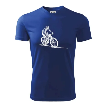 MTB kreslený cyklista