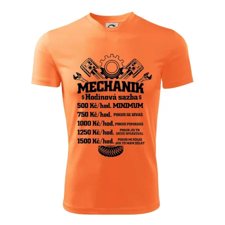 Mechanik - hodinová sazba