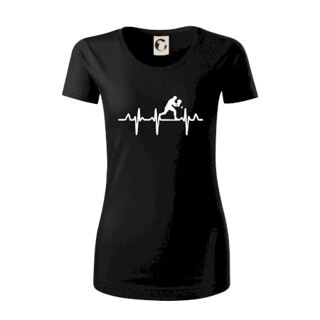 EKG stolní tenista stojící