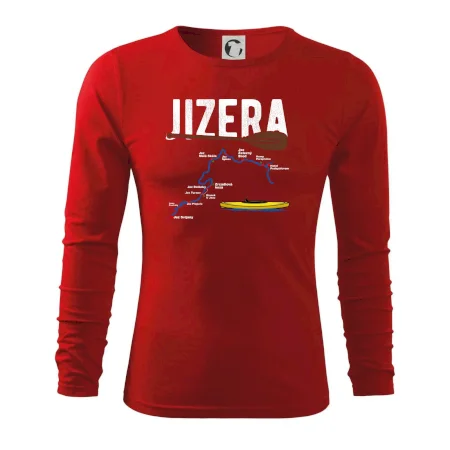 Mapa řeky Jizery