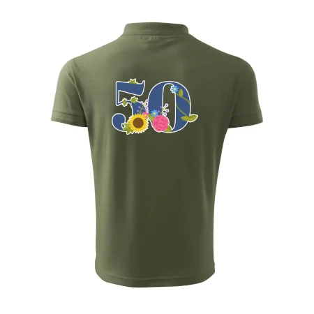 Květinové číslo kreslené - 50