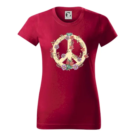 Peace symbol pískový