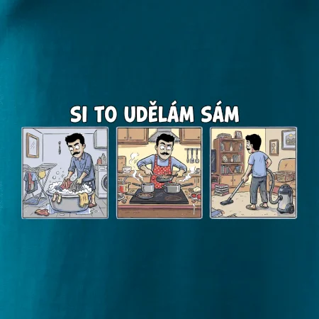 Si to udělám sám - muž s knírkem
