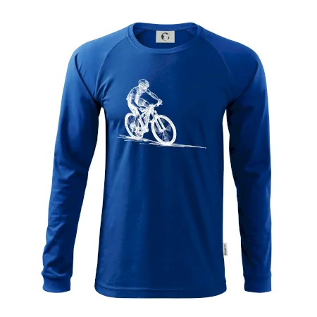 MTB kreslený cyklista