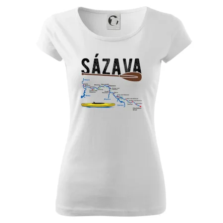 Mapa řeky Sázavy