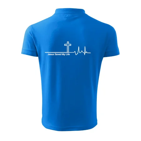 Jesus Saved My Life kříž ekg