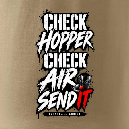 Kontrola zásobníku check hopper air paintball