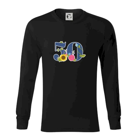 Květinové číslo kreslené - 50