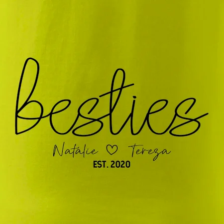 Párové mikiny - Besties Jména a rok