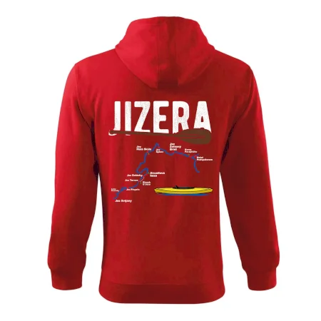 Mapa řeky Jizery