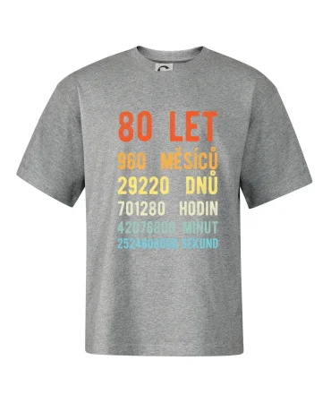 Narozeniny 80 přepočet času