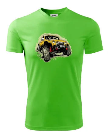 Žlutý offroad s navijákem