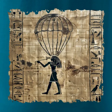 Egyptské hieroglyfy parašutista