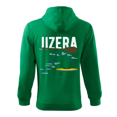 Mapa řeky Jizery