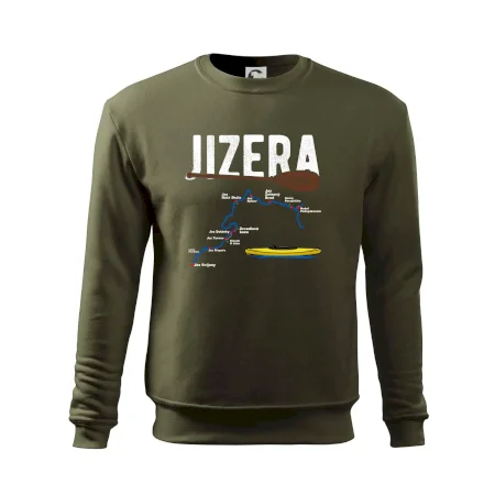 Mapa řeky Jizery