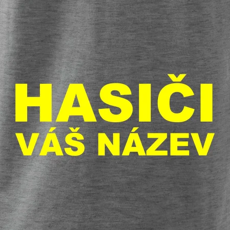 Hasiči - žlutý nápis - váš název sboru