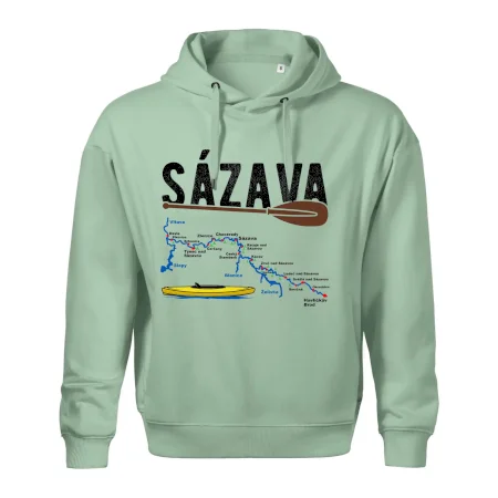 Mapa řeky Sázavy