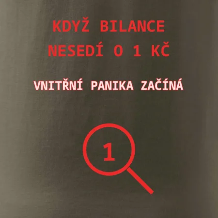 Bilance nesedí o 1 Kč