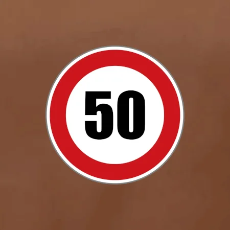 Dopravní značka - omezení rychlosti 50