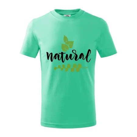 Natural - nápis v listech