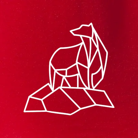 Geometrie lední medvěd na ledu
