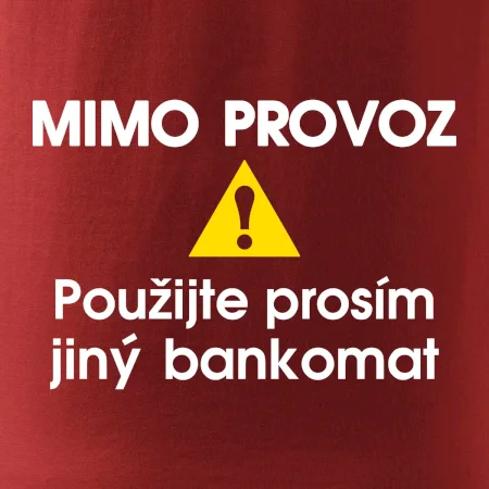 Mimo provoz - použijte jiný bankomat