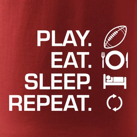 Play Eat Sleep Repeat americký fotbal