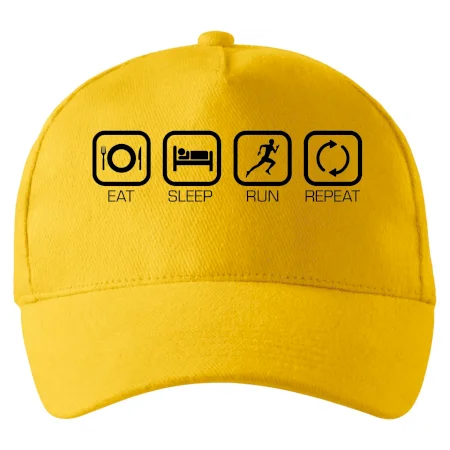 Eat sleep run repeat v řadě