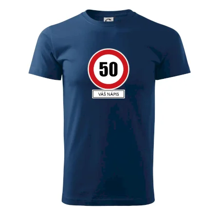 Dopravní značka - rychlost 50 - váš nápis