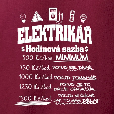 Elektrikář hodinová sazba