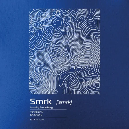 Smrk - vrstevnice v obdélníku