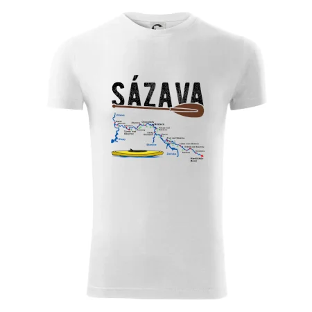 Mapa řeky Sázavy