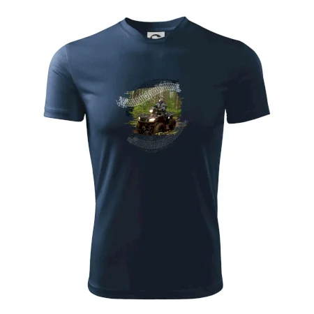 ATV čtyřkolka v lese