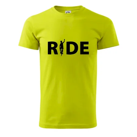 Ride - nápis s cyklistou