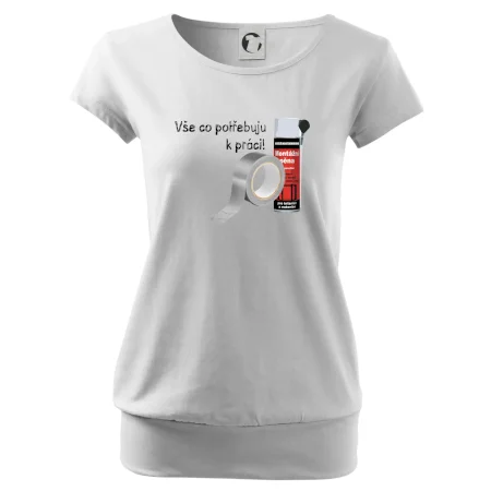 Pěna  a páska - vše co potřebuji k práci